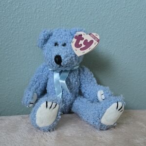 Bluebeary 🐻 Ty Attic Treasure Baby Blue Teddy Bear 🐻 NWT